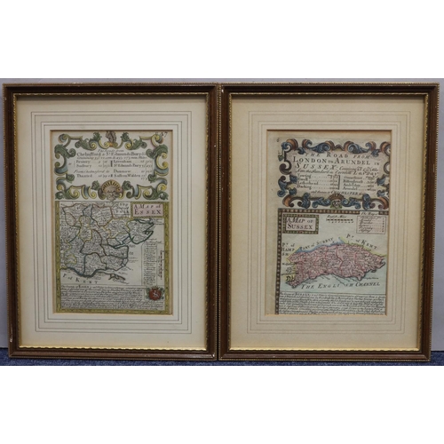 702 - A pair of maps of Sussex 