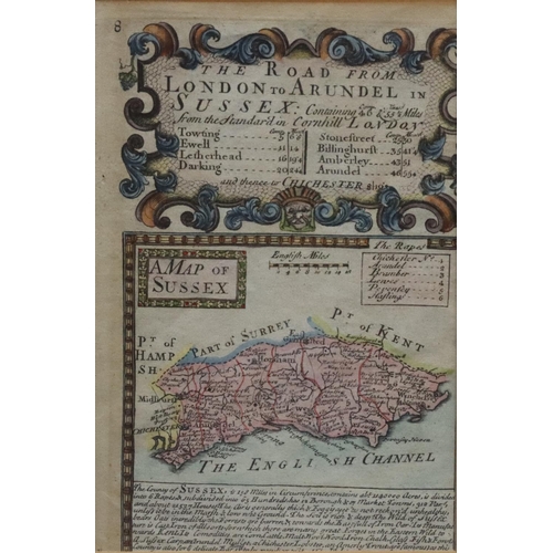 702 - A pair of maps of Sussex 