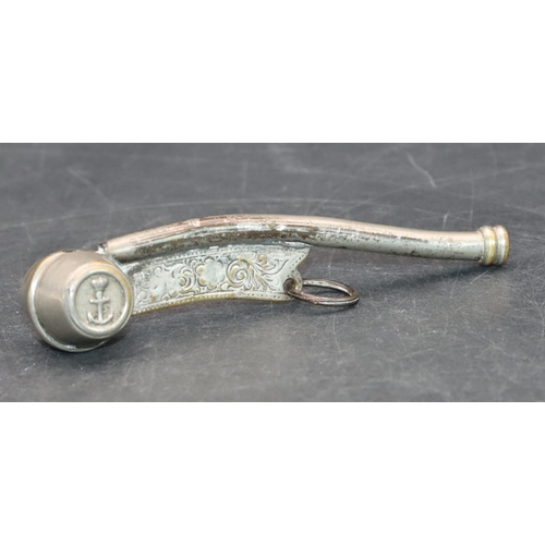 732 - A Bosun's whistle, 10cm long