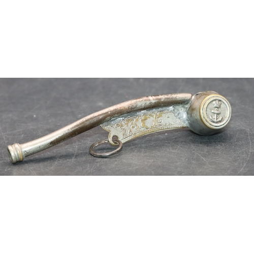 732 - A Bosun's whistle, 10cm long