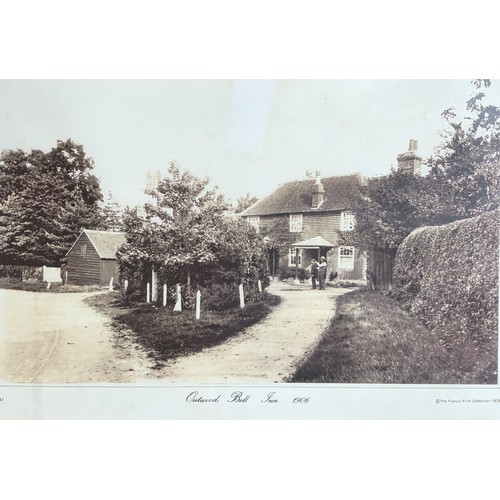 4274 - 5 framed pictures, Dorking and Surrounding areas, The River Mole, Outwood Bell Inn 1906 etc largest ... 