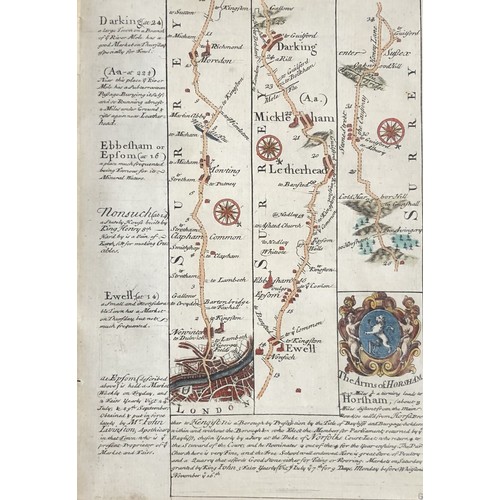 4274 - 5 framed pictures, Dorking and Surrounding areas, The River Mole, Outwood Bell Inn 1906 etc largest ... 