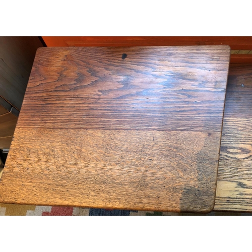 4290 - A small desk with single drawer, 106.5cm wide, 52cm deep, 74cm high overall. This Lot is not held by... 