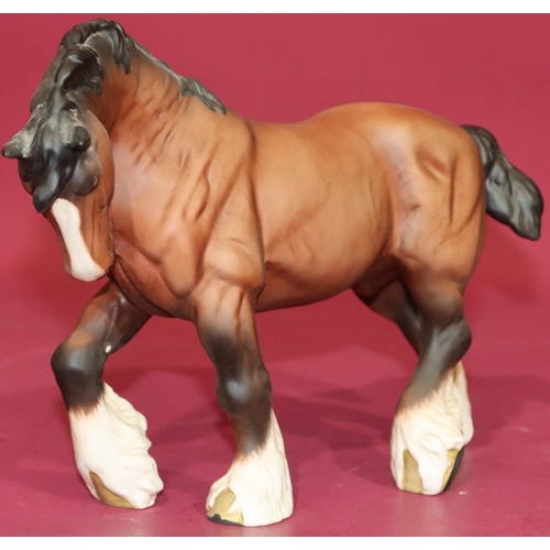 26 - A Beswick figure of a Shire horse, 20.5cm high