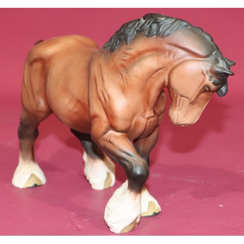 26 - A Beswick figure of a Shire horse, 20.5cm high