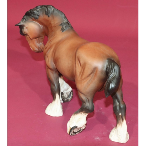 26 - A Beswick figure of a Shire horse, 20.5cm high