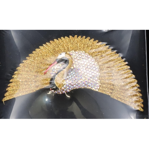 385 - Butler & Wilson brooch in the form of a bird, 9.5cm wide (Boxed and unopened)