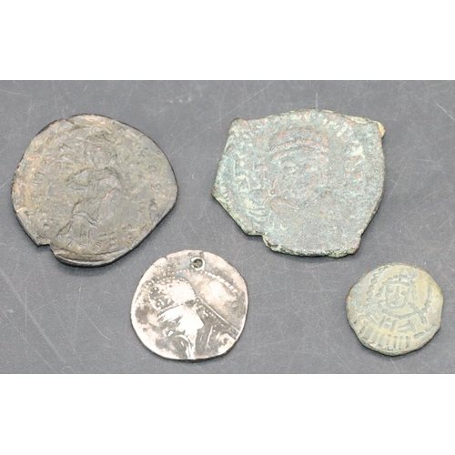 461 - 4 Byzantine coins, including silver (4)