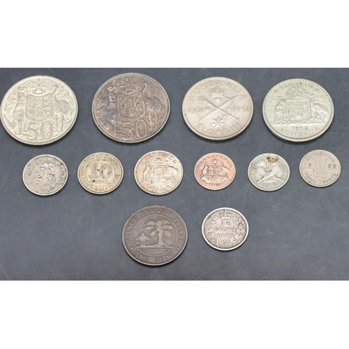 467 - A selection of British Commonwealth silver coins, Victorian and later and a 1871 Prince Edward Islan... 