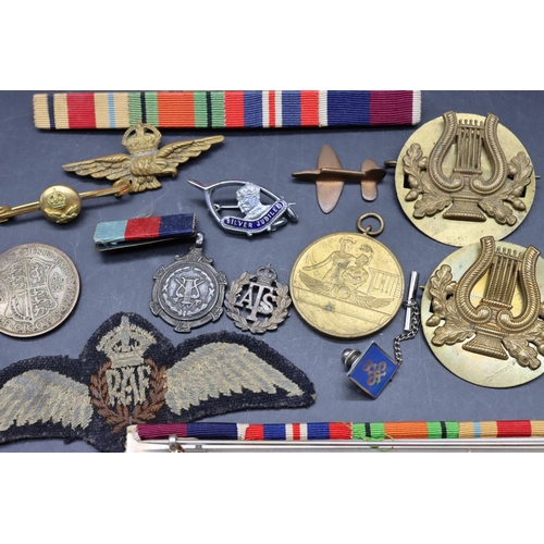 500 - A bar of 5 RAF WWII medals including Long Service and Good Conduct medal, Defence medal and 1939/45 ... 