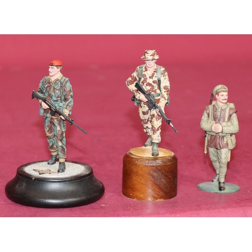 650 - 3 Charles C Stadden painted military figures 