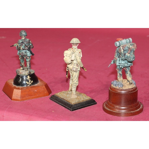 651 - 3 Charles C Stadden painted metal military figures 