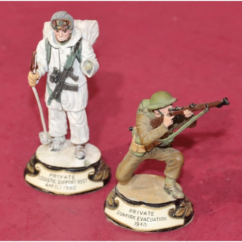 653 - 2 Charles C Stadden painted metal military figures 