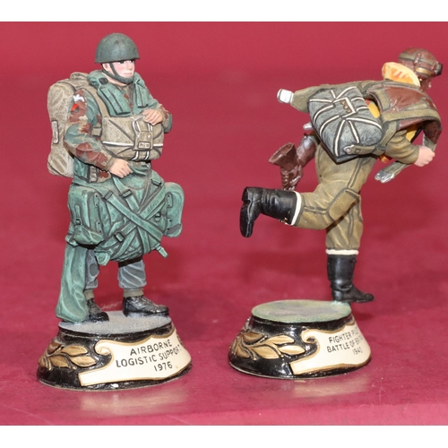 655 - 2 Charles C Stadden  painted metal military figures 