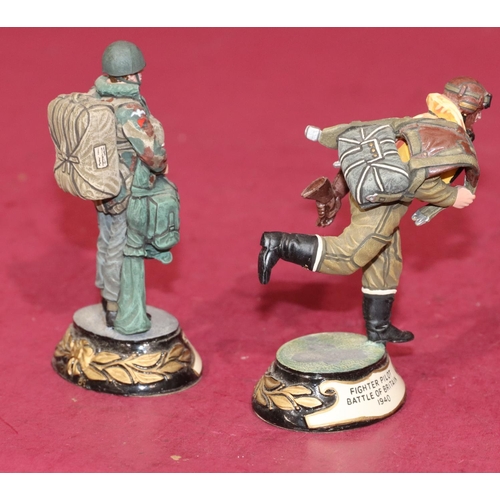 655 - 2 Charles C Stadden  painted metal military figures 