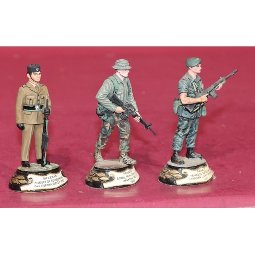 656 - 3 Charles C Stadden hand painted metal military figures 