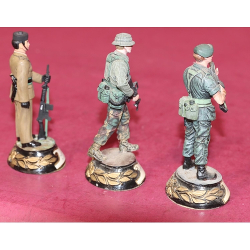 656 - 3 Charles C Stadden hand painted metal military figures 