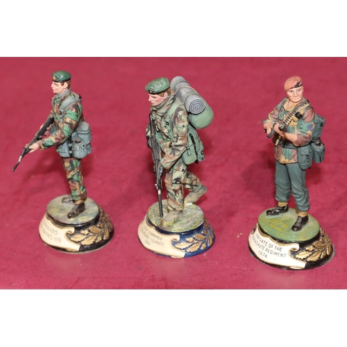 657 - 3 Charles C Stadden hand painted metal military figures 