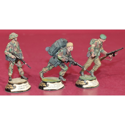 658 - 3 Charles C Stadden hand painted metal military figures 