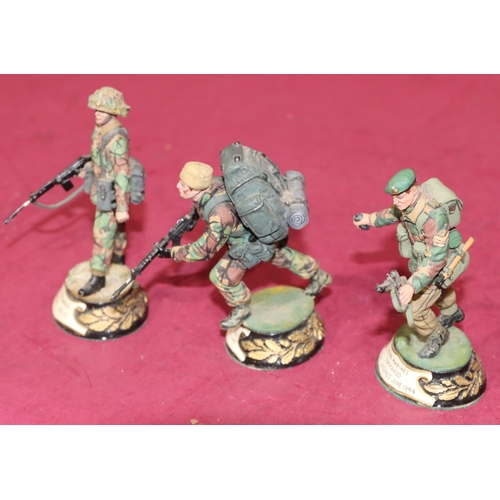 658 - 3 Charles C Stadden hand painted metal military figures 