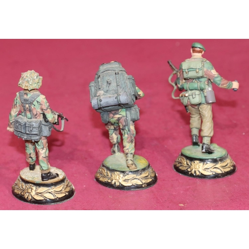 658 - 3 Charles C Stadden hand painted metal military figures 