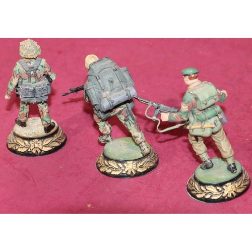 658 - 3 Charles C Stadden hand painted metal military figures 