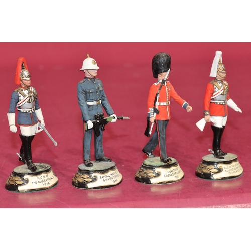 659 - 4 Charles C Stadden hand painted metal military figures 