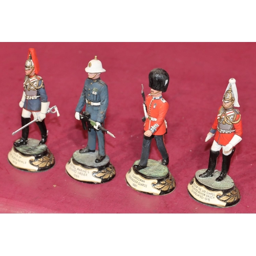 659 - 4 Charles C Stadden hand painted metal military figures 