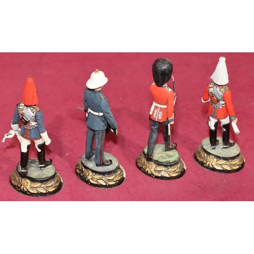 659 - 4 Charles C Stadden hand painted metal military figures 