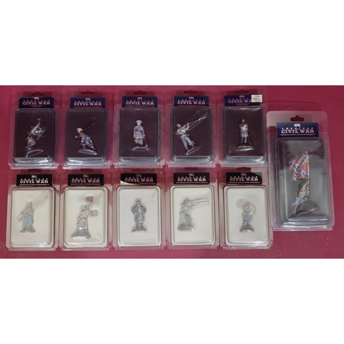 677 - 11 W Britain American Civil War military leaf figures 