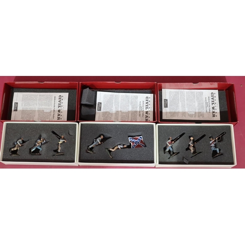 679 - 3 W Britain American Civil War boxed sets 