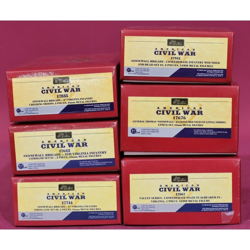 688 - 6 W Britain boxed lead groups American Civil War 