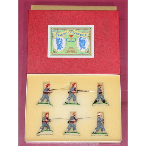 689 - A set of 6 Trophy Miniatures Wales Ltd lead figures American Civil War 