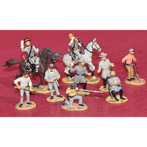 699 - 9 W Britain lead figures American Civil War with 2 on Horseback, circa 2002/3 and 2003 (9)