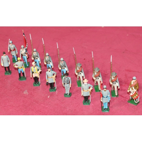 703 - 16 various Tradition painted lead military figures 