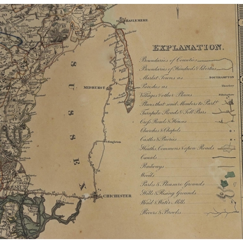 761 - J & J Neele, 19th Century coloured map,  