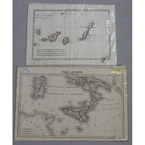 763 - 2 19th Century coloured maps, 