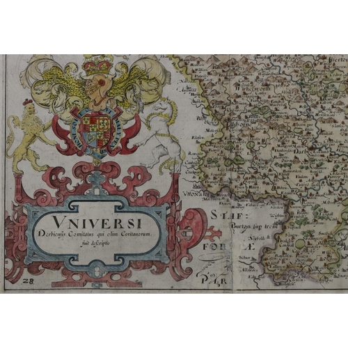 764 - 2 early Continental coloured maps, 