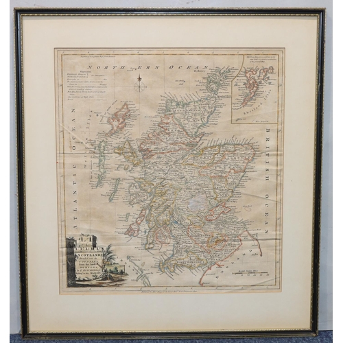 768 - Alex Hogg 19th Century hand-coloured map 