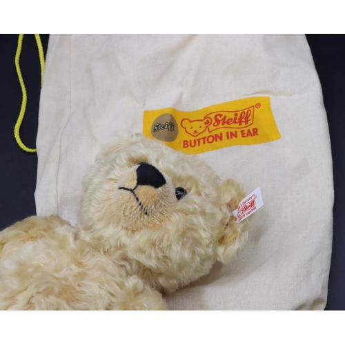 800 - A modern Steiff teddy bear, 32cm high with original bag