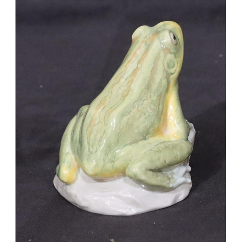 91 - A Lladro colourful figure of a frog, 7cm high