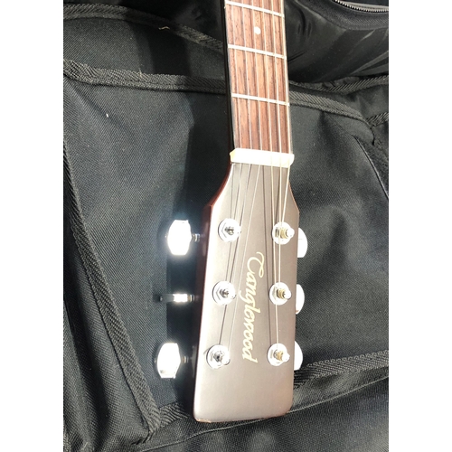 7003 - A Tanglewood 6 string guitar, Model No: TW28SN, serial no: 1074:01379 with zipped case and Yamaha YT... 