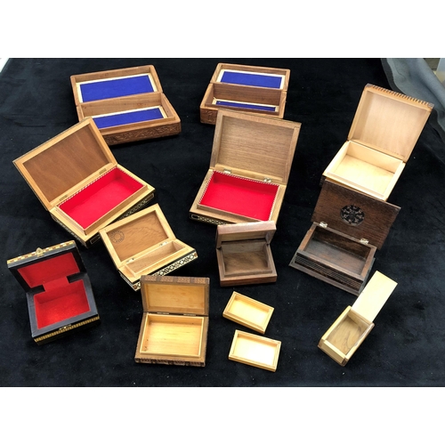 7014 - A quantity of various trinket boxes. (12)