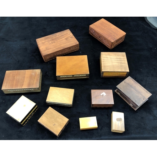 7014 - A quantity of various trinket boxes. (12)