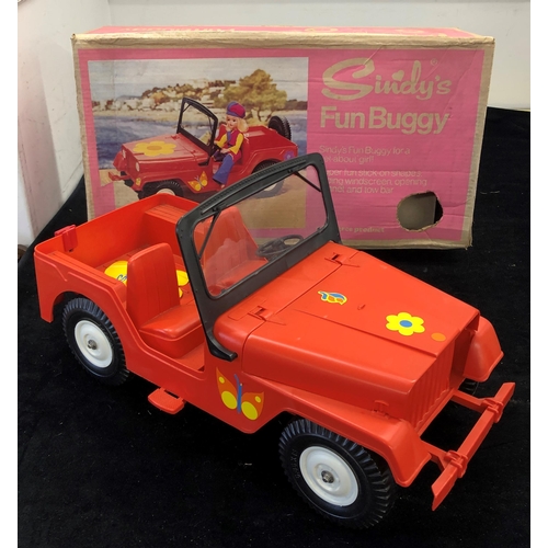 7021 - A Pedigree Sindy's Fun Buggy with original box (hole in box and some wear)