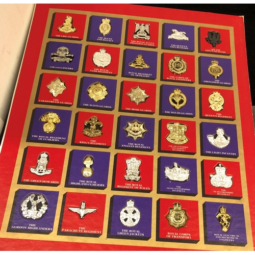 7037 - The Great British Regiments badge collection book, 