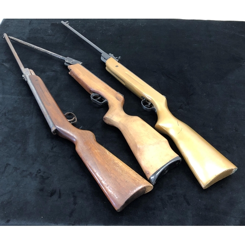 7084 - A German Diana model 257 air rifle, a Chinese Westlake air rifle and another air rifle. (All working... 