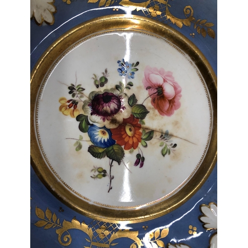 7125 - 5 19th Century china plates. (3 cracked).