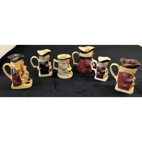 7152 - 6 modern reproduction Wood & Sons Toby jugs, tallest 18.5cm high. (6)