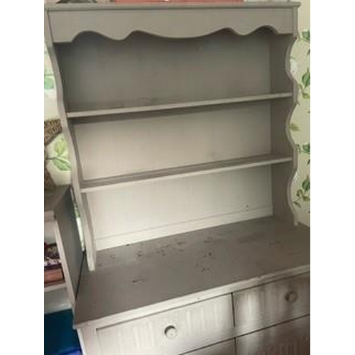 7222 - A painted Ercol dresser (scratches to top), height 180cm, width 96cm. This item is not held by PF Wi... 